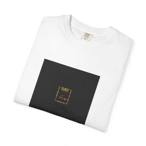 ESSENTIAL Gold Logo Luxury T-Shirt — SARIT Fashions Premium Garment-Dyed Tee