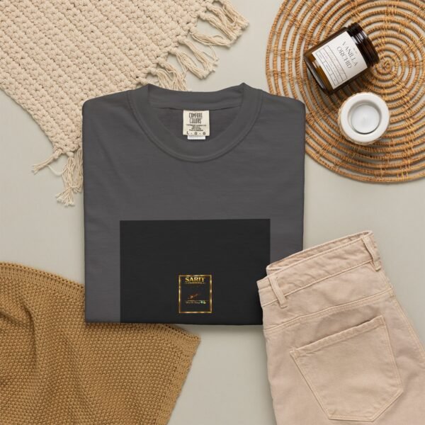 ESSENTIAL Gold Logo Luxury T-Shirt — SARIT Fashions Premium Garment-Dyed Tee