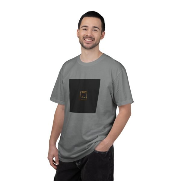 ESSENTIAL Gold Logo Luxury T-Shirt — SARIT Fashions Premium Garment-Dyed Tee