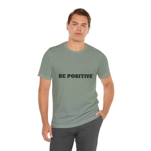 be positive arc premium tee — minimalist inspirational t shirt