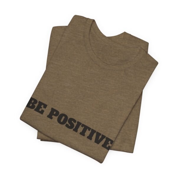 be positive arc premium tee — minimalist inspirational t shirt