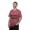 تيشيرت يوغا فاخر. تنفس. توازن. كن. high premium breathe. balance. become. yoga t shirt