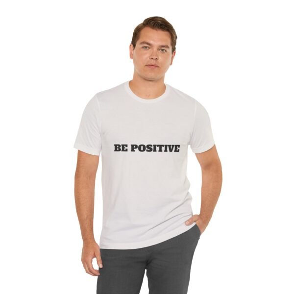 be positive arc premium tee — minimalist inspirational t shirt