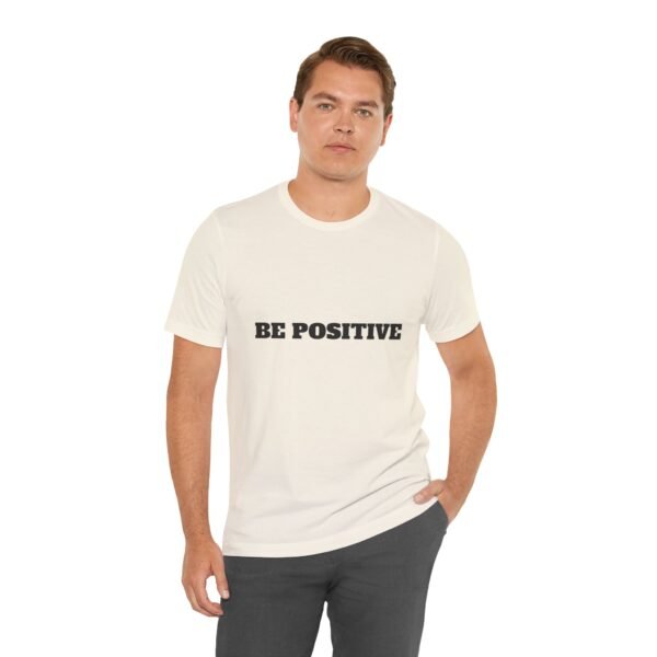be positive arc premium tee — minimalist inspirational t shirt