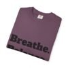 تيشيرت يوغا فاخر. تنفس. توازن. كن. high premium breathe. balance. become. yoga t shirt