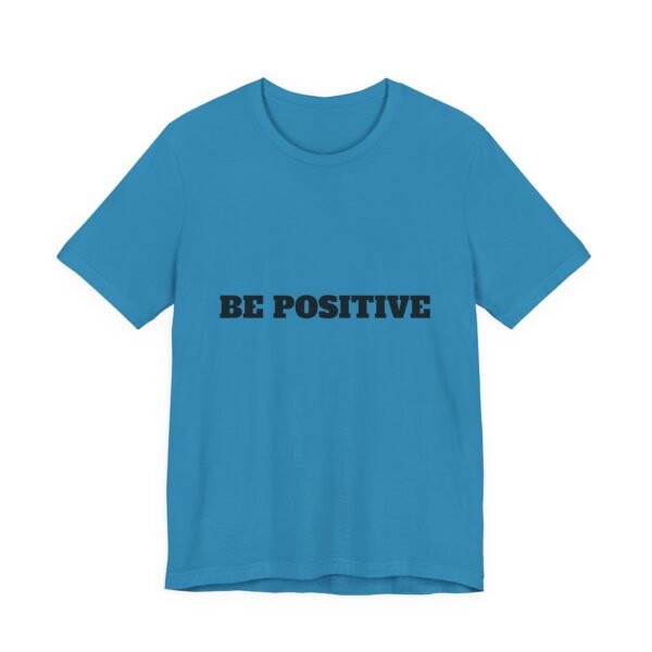 be positive arc premium tee — minimalist inspirational t shirt