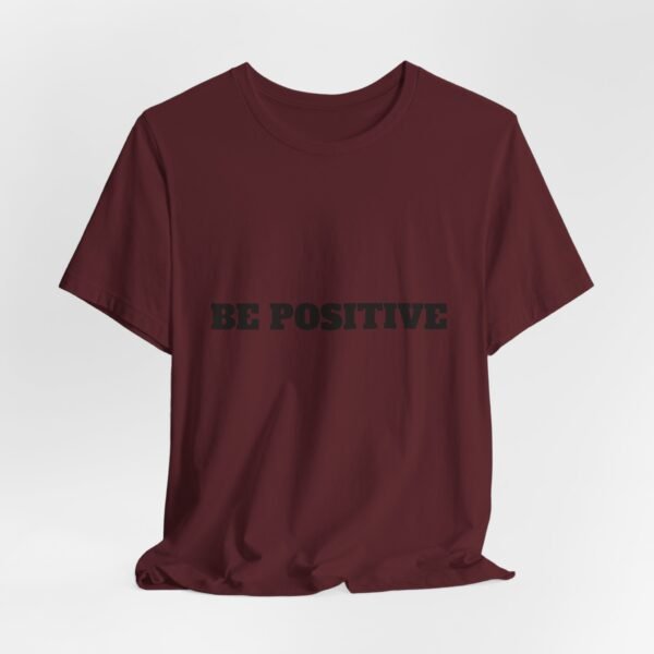be positive arc premium tee — minimalist inspirational t shirt