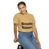 تيشيرت يوغا فاخر. تنفس. توازن. كن. high premium breathe. balance. become. yoga t shirt