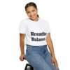 تيشيرت يوغا فاخر. تنفس. توازن. كن. high premium breathe. balance. become. yoga t shirt