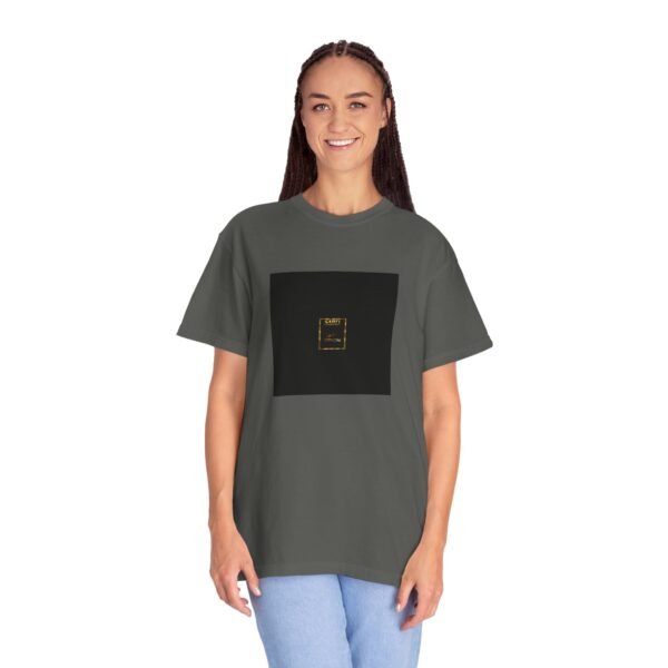 ESSENTIAL Gold Logo Luxury T-Shirt — SARIT Fashions Premium Garment-Dyed Tee