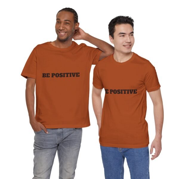 be positive arc premium tee — minimalist inspirational t shirt