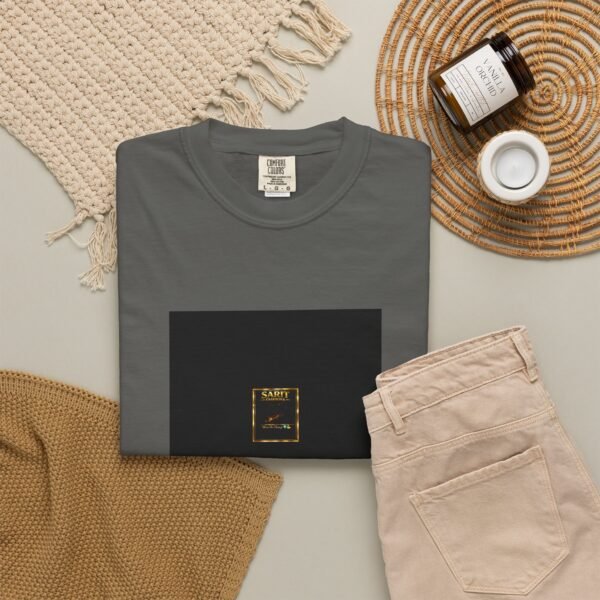 ESSENTIAL Gold Logo Luxury T-Shirt — SARIT Fashions Premium Garment-Dyed Tee