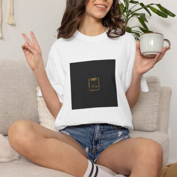 ESSENTIAL Gold Logo Luxury T-Shirt — SARIT Fashions Premium Garment-Dyed Tee