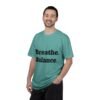 تيشيرت يوغا فاخر. تنفس. توازن. كن. high premium breathe. balance. become. yoga t shirt