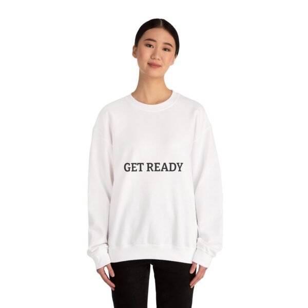 سويت شيرت برقبة دائرية جاهز - سويت شيرت عالي الجودة برسومات مميزة get ready crewneck sweatshirt — high quality graphic crewneck