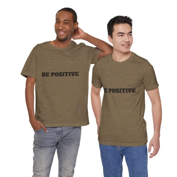 be positive arc premium tee — minimalist inspirational t shirt