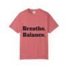 تيشيرت يوغا فاخر. تنفس. توازن. كن. high premium breathe. balance. become. yoga t shirt