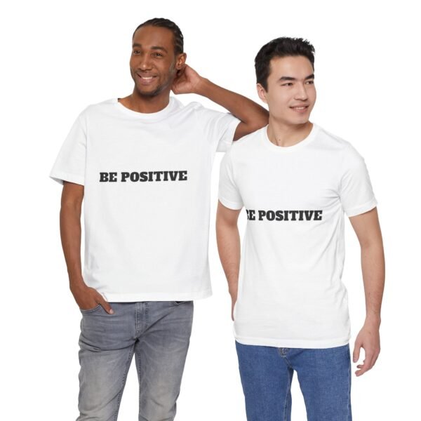 be positive arc premium tee — minimalist inspirational t shirt