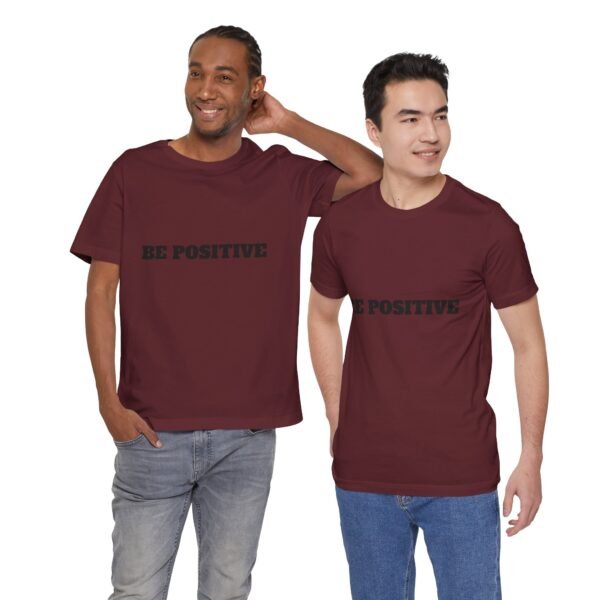 be positive arc premium tee — minimalist inspirational t shirt