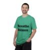 تيشيرت يوغا فاخر. تنفس. توازن. كن. high premium breathe. balance. become. yoga t shirt