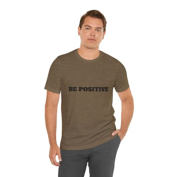 be positive arc premium tee — minimalist inspirational t shirt