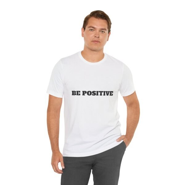 be positive arc premium tee — minimalist inspirational t shirt