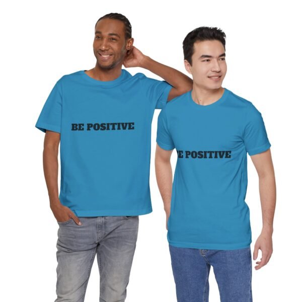 be positive arc premium tee — minimalist inspirational t shirt