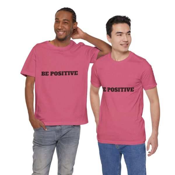 be positive arc premium tee — minimalist inspirational t shirt