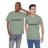 be positive arc premium tee — minimalist inspirational t shirt