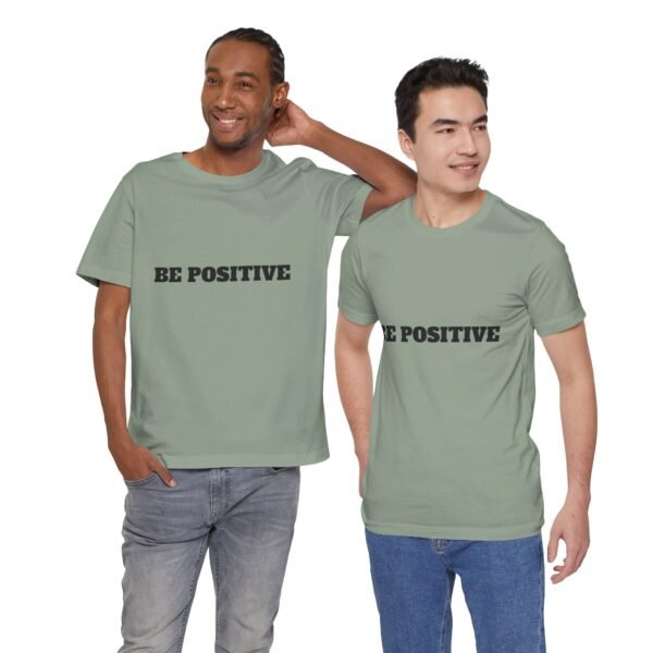 be positive arc premium tee — minimalist inspirational t shirt
