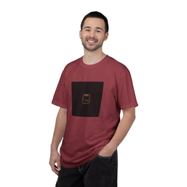 ESSENTIAL Gold Logo Luxury T-Shirt — SARIT Fashions Premium Garment-Dyed Tee