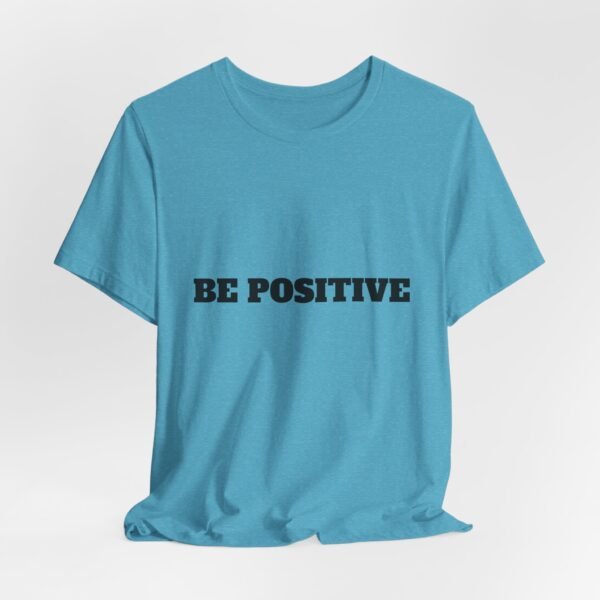 be positive arc premium tee — minimalist inspirational t shirt