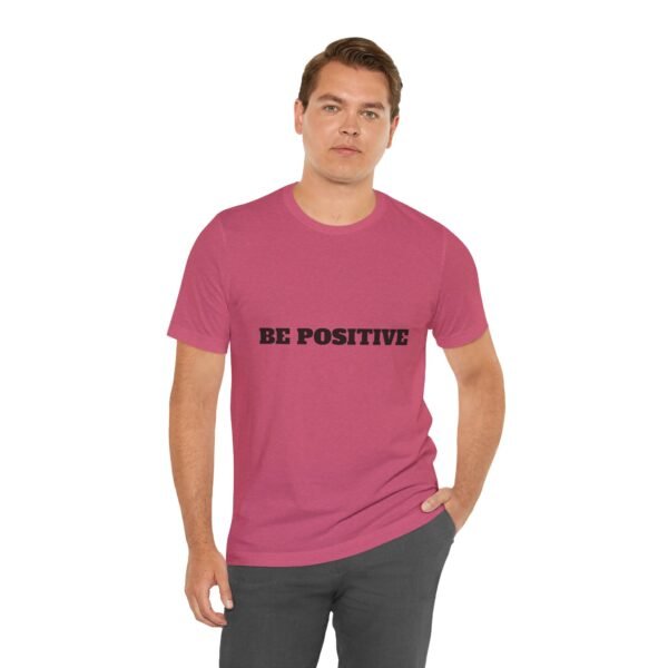 be positive arc premium tee — minimalist inspirational t shirt