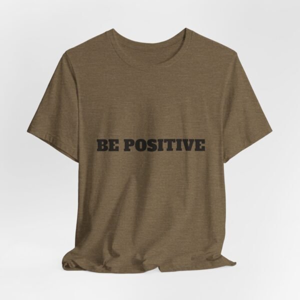 be positive arc premium tee — minimalist inspirational t shirt