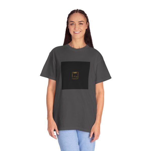 ESSENTIAL Gold Logo Luxury T-Shirt — SARIT Fashions Premium Garment-Dyed Tee