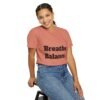 تيشيرت يوغا فاخر. تنفس. توازن. كن. high premium breathe. balance. become. yoga t shirt