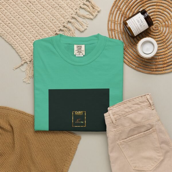 ESSENTIAL Gold Logo Luxury T-Shirt — SARIT Fashions Premium Garment-Dyed Tee