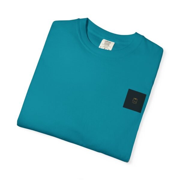ESSENTIAL Gold Logo Luxury T-Shirt — SARIT Fashions Garment-Dyed Tee