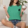 ESSENTIAL Gold Logo Luxury T-Shirt — SARIT Fashions Garment-Dyed Tee