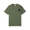 ESSENTIAL Gold Logo Luxury T-Shirt — SARIT Fashions Garment-Dyed Tee