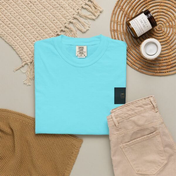 ESSENTIAL Gold Logo Luxury T-Shirt — SARIT Fashions Garment-Dyed Tee