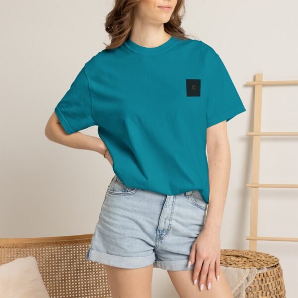 ESSENTIAL Gold Logo Luxury T-Shirt — SARIT Fashions Garment-Dyed Tee