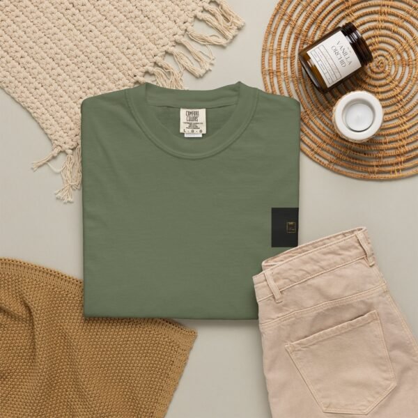 ESSENTIAL Gold Logo Luxury T-Shirt — SARIT Fashions Garment-Dyed Tee