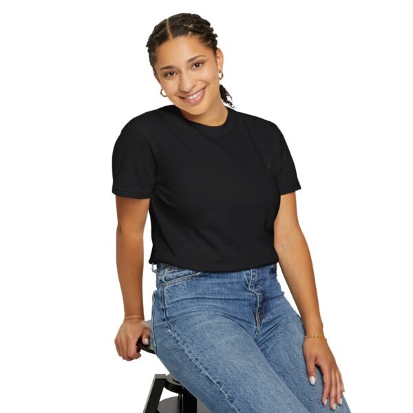 ESSENTIAL Gold Logo Luxury T-Shirt — SARIT Fashions Garment-Dyed Tee