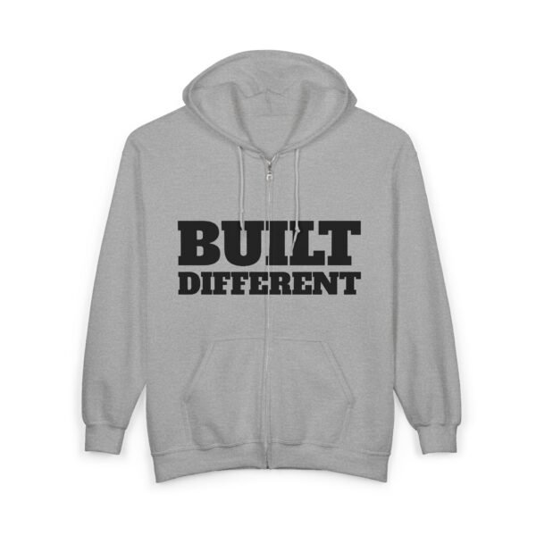 5365432646295563639_2048.jpeg Built Different Full-Zip Hoodie — Built Different Zip Sweatshirt