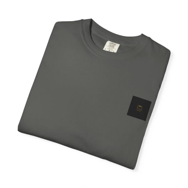 ESSENTIAL Gold Logo Luxury T-Shirt — SARIT Fashions Garment-Dyed Tee