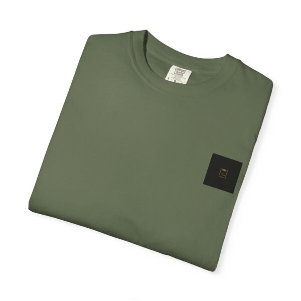 ESSENTIAL Gold Logo Luxury T-Shirt — SARIT Fashions Garment-Dyed Tee