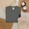 ESSENTIAL Gold Logo Luxury T-Shirt — SARIT Fashions Garment-Dyed Tee