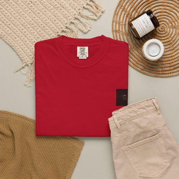 ESSENTIAL Gold Logo Luxury T-Shirt — SARIT Fashions Garment-Dyed Tee