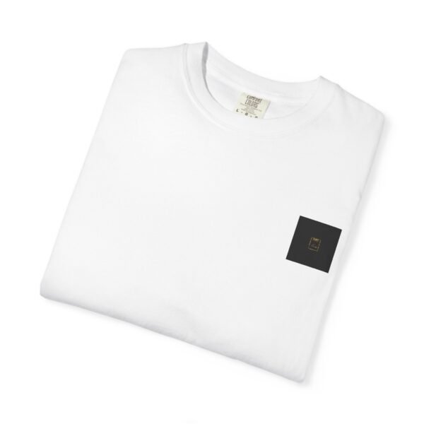 ESSENTIAL Gold Logo Luxury T-Shirt — SARIT Fashions Garment-Dyed Tee